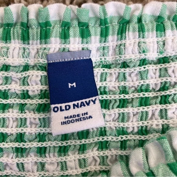 Old Navy Smocked Flutter Sleeve Gingham Mini Dress Fit and Flare Cottagecore M - Picture 13 of 15